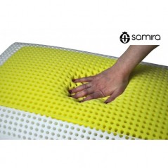 Cuscino memory foam saponetta, guanciale sfoderabile Giallo vivo