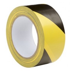 NASTRO ADESIVO GIALLO/NERO MM.50X33MT.