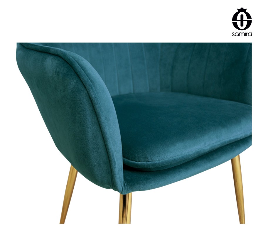 Sedia da pranzo in velluto poltroncina vintage mod. Celine159,00 €