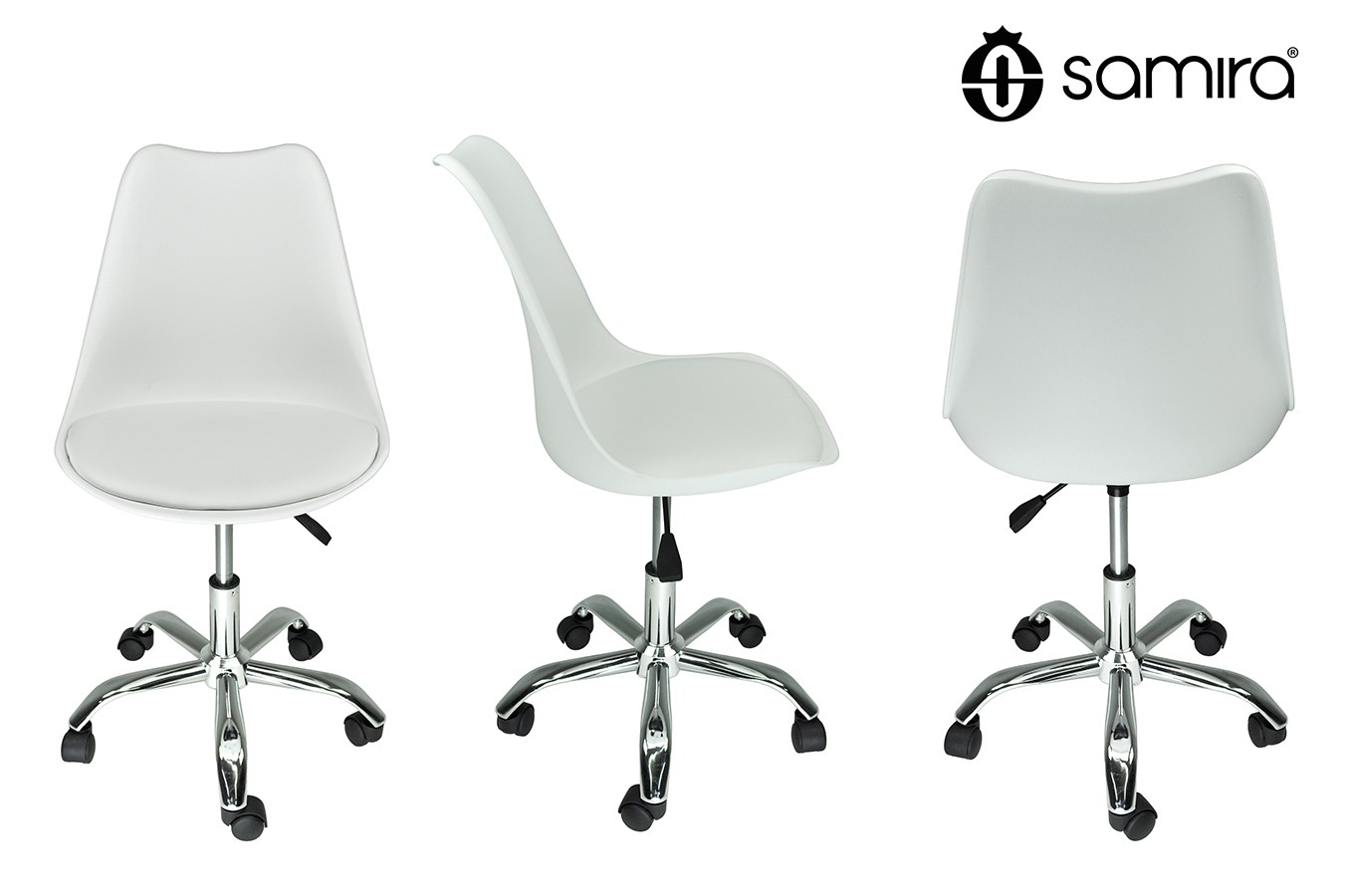 Poltrona da ufficio SALLY SY002 ergonomica con scocca bianca - Batoni